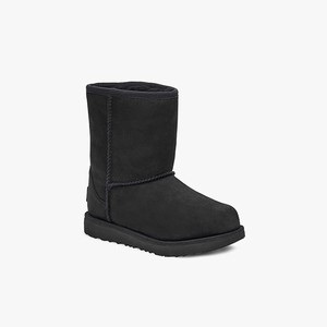 Ugg Classic II Short Waterproof Kids All-Weather Boots Black (5972OVQJB)